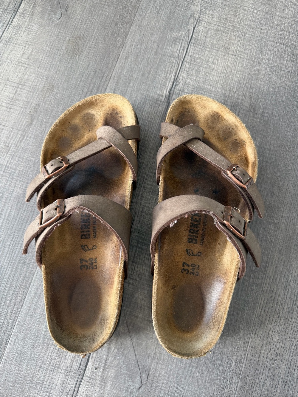 Brown Birkenstocks